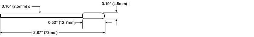 Chemtronics CF4050, Foamtip Swabs, 50 Swabs/Bag MTESolutions