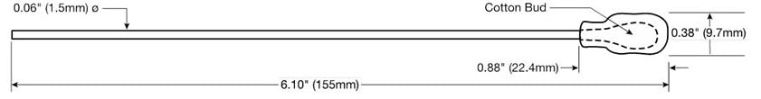 Chemtronics CF50, Foamtip Swabs, 50 Swabs/Bag MTESolutions