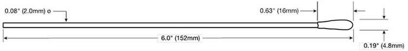 Chemtronics CT5000, 6 inch, Low Lint Cottontip Swabs, 1,000 Swabs/Box MTESolutions