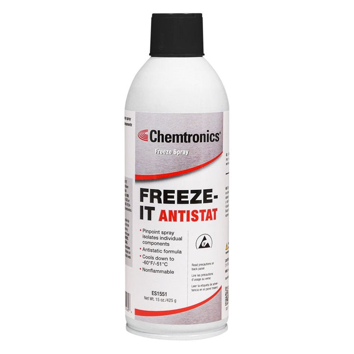 Chemtronics ES1551 Freeze - It Antistatic&nbsp;Freeze Spray15oz, 12 cans per case MTESolutions