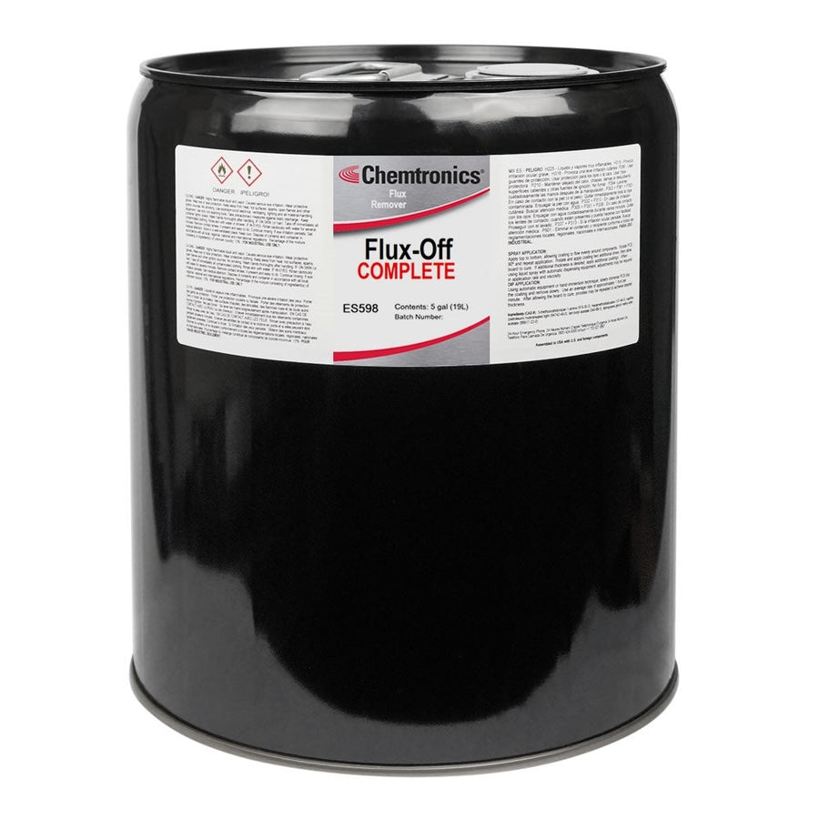 Chemtronics ES598, Flux - Off Complete Flux Remover, 5 Gallon Pail MTESolutions