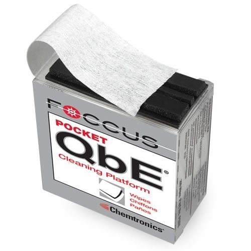 Chemtronics PQBE, Pocket QbE Fiber Optic Cleaning System, Box of 200 Wipes MTESolutions