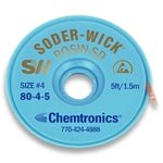Chemtronics SW18045, Soder - Wick Rosin Flux Desoldering Wick 5 ft, 2.8mm, 25 bobbins MTESolutions