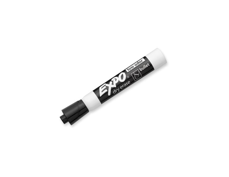 Columbia Cleanroom 700 - 9592 - BLA Black cleanroom dry erase marker, bullet tip - 12/CS MTESolutions