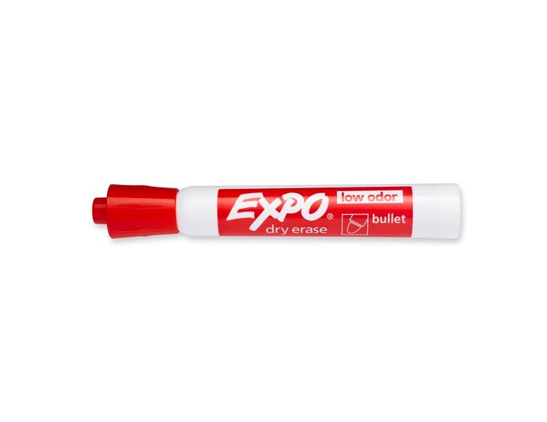 Columbia Cleanroom 700 - 9592 - RED Red cleantoom dry erase marker, bullet tip - 12/CS MTESolutions