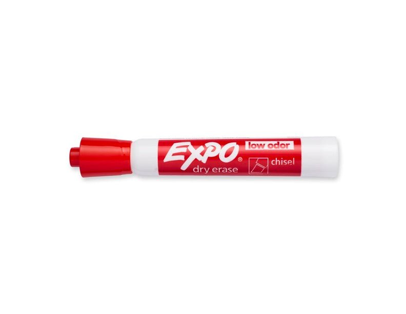 Columbia Cleanroom 700 - 9594 - RED Red cleanroom dry erase marker, chisel tip - 12/CS MTESolutions