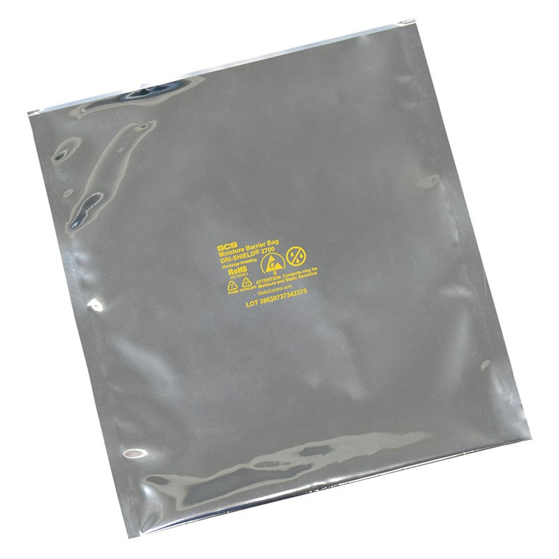 SCS D271618 Moisture Barrier Bag, Dri-Shield 2700, 16 x 18 in, 100 Ea