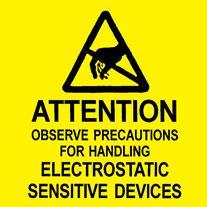 Desco 06727 Esd Attention Label, 2" X 2" MTESolutions