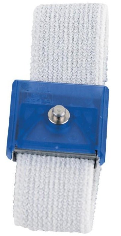 Desco 09105 Jewel Adjustable Elastic 4Mm Wrist Band, Sapphire MTESolutions