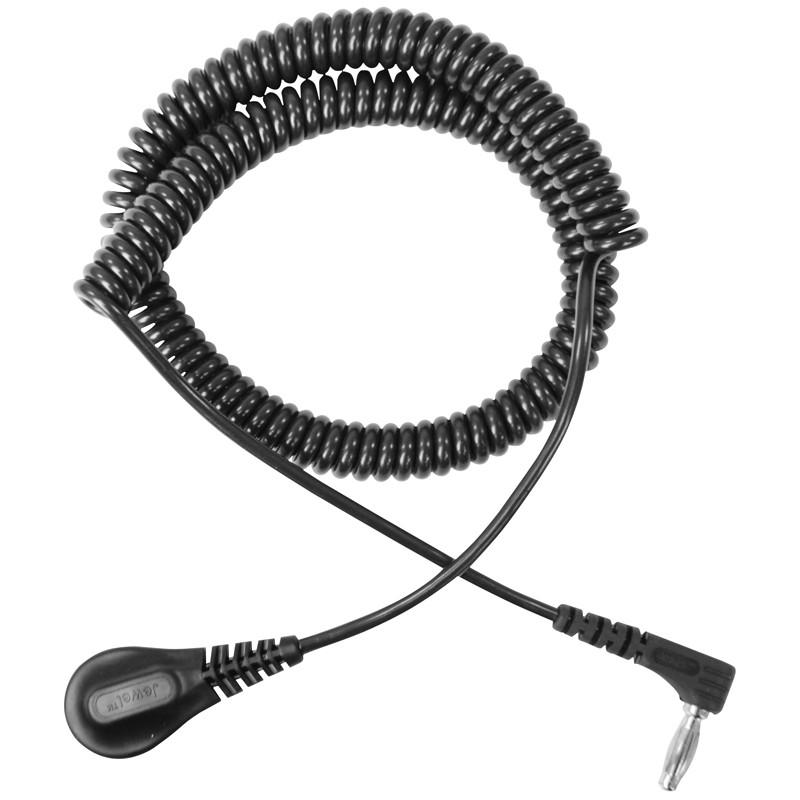 Desco 09207 Jewel Magsnap Right Angle 12' Coil Cord MTESolutions