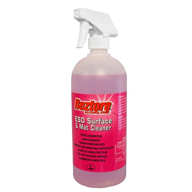 Desco 10446 Reztore Surface & Mat Cleaner, 1 Qt Spray Bottle MTESolutions