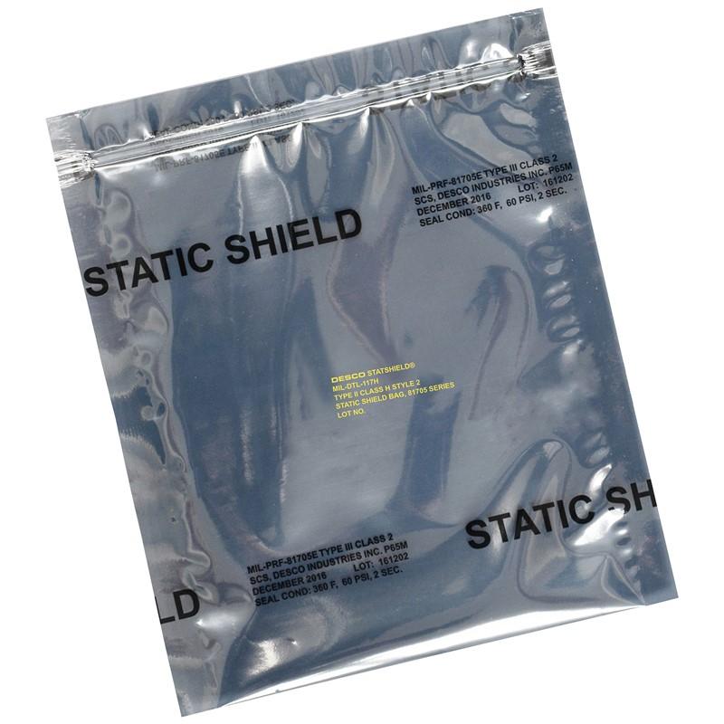 Desco 12929 Static Shielding Bags, Zip, 8"X10" MTESolutions