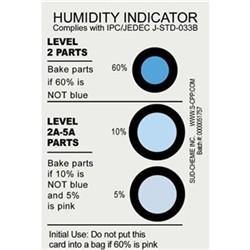 Desco 13869 Humidity Indicator Cards 5% 10% 60% Rh, 125 Per Can MTESolutions