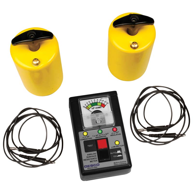 Desco 19784, Analog Surface Resistance Meter Test Kit MTESolutions
