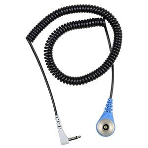 Desco 19906, MagSnap 360™ Dual - Wire Coil Cord, 6', Blue MagSnap, Grey Plug MTESolutions