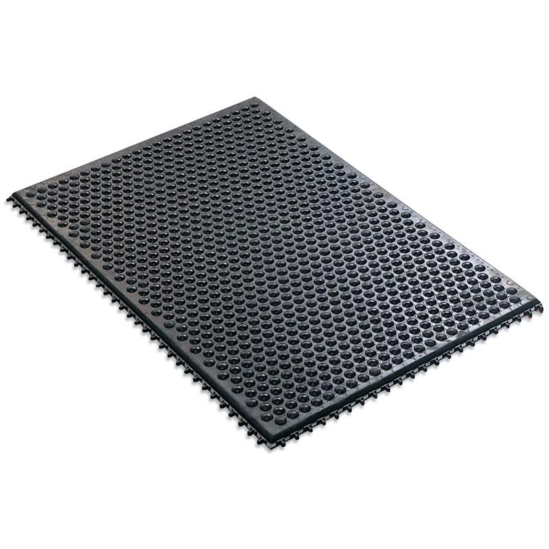 Desco 40930 Conductive Ergonomic Rubber Interlocking Floor Matting Section, 24" X 36" X .50" Thick MTESolutions