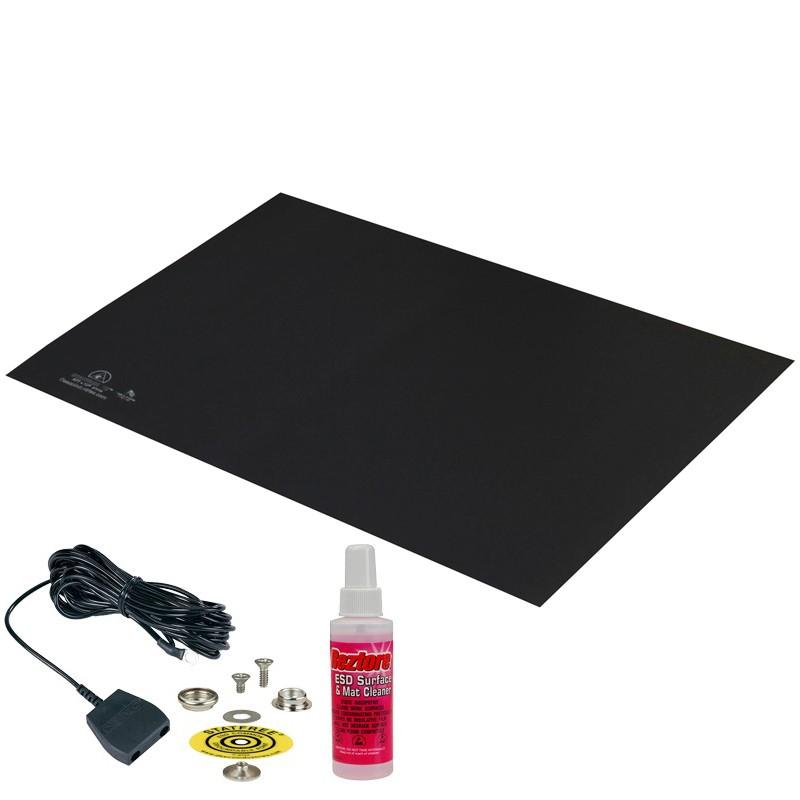 Desco 66430 Mat Kit, Statfree T2 Plus Rubber, Dissipative, Dark Grey, 24"X48"X.060" MTESolutions