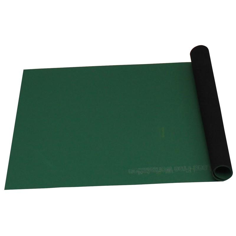 Desco 66469 Statfree T2 Plus Dissipative Dual Layer Rubber Roll, 30" X 40' | Green MTESolutions