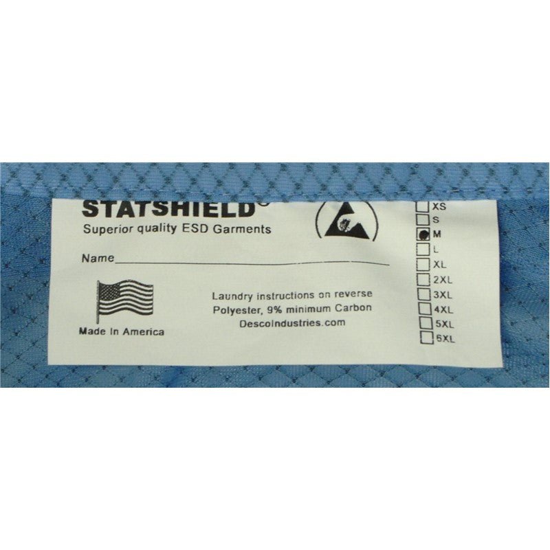 Desco 73771 - Statshield Smock, Jacket with Knitted Cuffs, Blue, 3X - Large MTESolutions