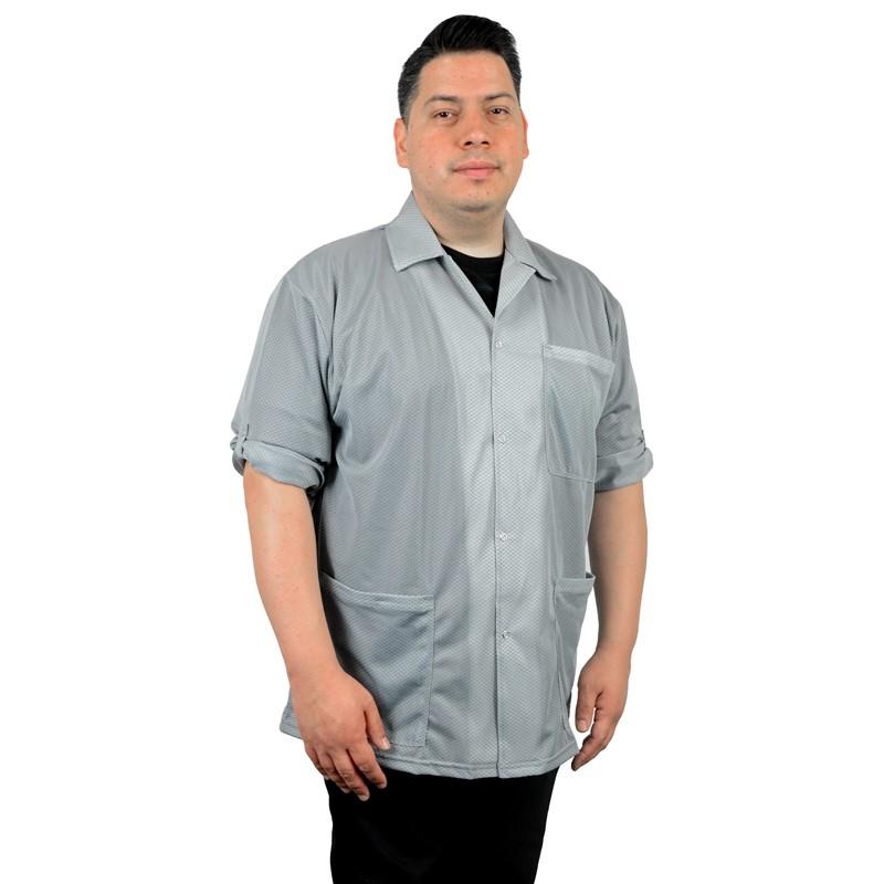 Desco 74322 Statshield Smock, Jacket W/Convertible Sleeves, Grey, Medium MTESolutions