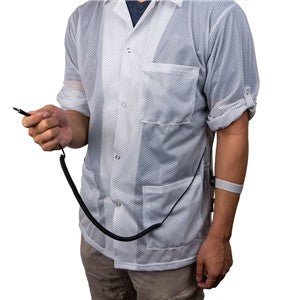 Desco 74340, Hip - To - Cuff Coil Cord, 6 FT with 4 MM Socket Snap, 1 Megohm MTESolutions