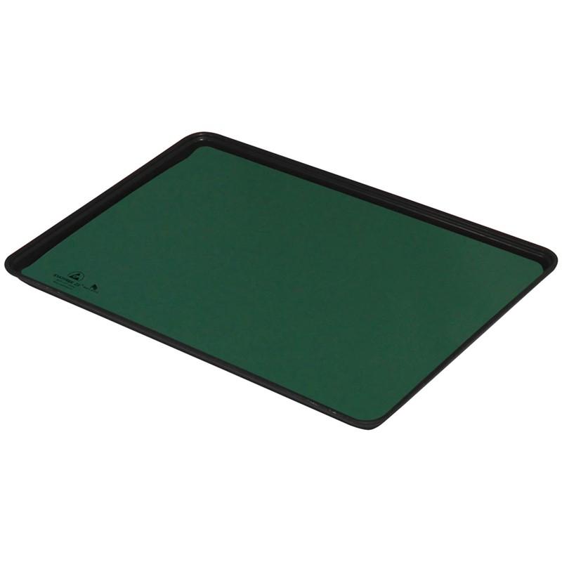 Desco Industries 42558 - Statfree Z2 Dissipative 3 - Layer Vinyl Tray Liner, Green, 16 in x 24 in x .125 in with .750" Radius Corners MTESolutions