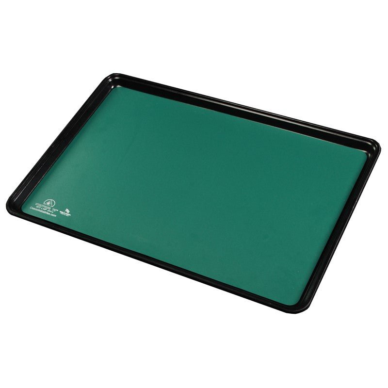 Desco Industries 65159 - Statfree B2 Plus Dissipative 2 - Layer Vinyl Tray Liner, Green, 16 in x 24 in x .080 in with .750" Radius Corners MTESolutions