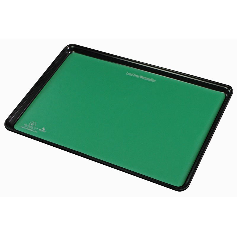 Desco Industries 66467 Statfree T2 Plus Dissipative Dual Layer Rubber Tray Liner, Green, 16 in x 24in x .060 in with .750 in Radius Corners MTESolutions