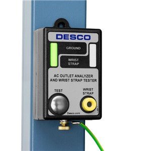 Desco Industries 98133, AC Outlet Analyzer & Wrist Strap Tester, North America MTESolutions