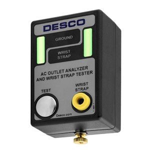 Desco Industries 98133, AC Outlet Analyzer & Wrist Strap Tester, North America MTESolutions