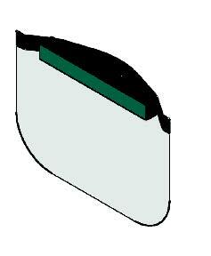 Disposable Face Shield W - Elastic Band & Brow Foam (Pack Of 6) MTESolutions