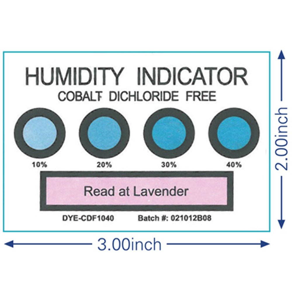 Dou Yee DYE - CDF1040 - T125 - US Cobalt Dichloride Free Humidity Indicator Card, 4 Spot, 5000 Total MTESolutions