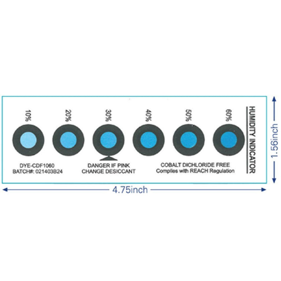 Dou Yee DYE - CDF1060 - T200 - US Cobalt Dichloride Free Humidity Indicator Card, 6 Spot, 2000 Cards Total MTESolutions