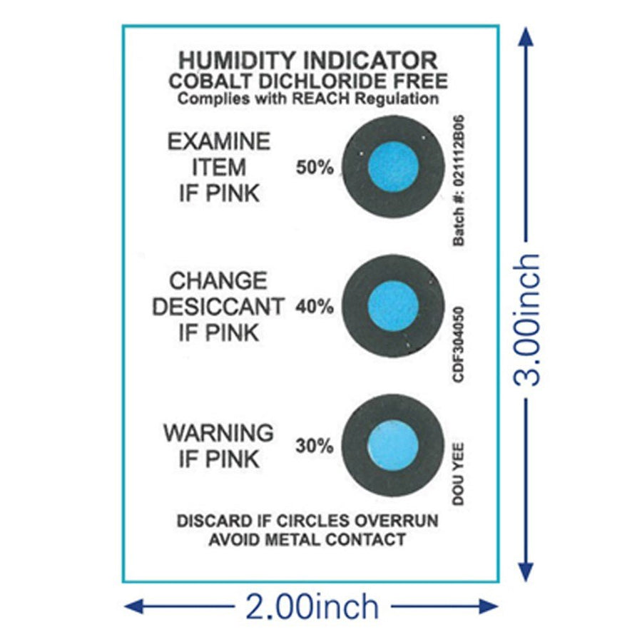 Dou Yee DYE - CDF304050 - T125 - US Cobalt Dichloride Free Humidity Indicator Card, 3 Spot, 40 cans, 1000 Total MTESolutions