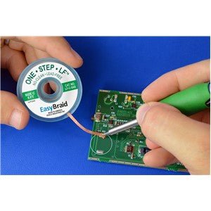 Easybraid LF - A - 5AS, Desoldering Braid, No - Clean, Lead Free, 0.025"x5ft, Size A, Gray Label, 1 Piece MTESolutions