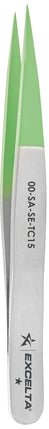 Excelta 00 - SA - SE - TC15, Tweezers - 1 Star Straight Strong Medium Point - Anti - Mag. SS - PTFE Coated Tips MTESolutions