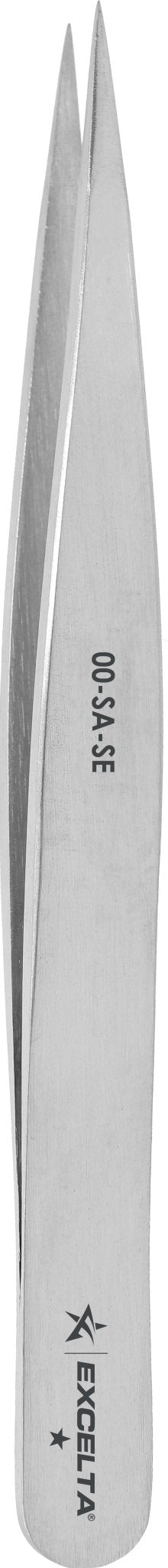 Excelta 00 - SA - SE Tweezers - 1 Star Straight Strong Medium Point - Anti - Mag. SS MTESolutions