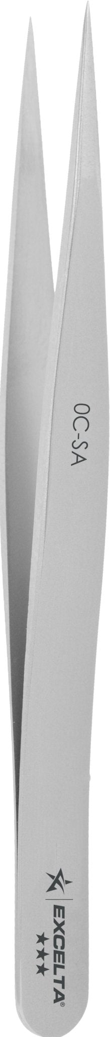 Excelta 0C - SA Tweezers - 3 Star Straight Fine Point - Anti - Mag. SS MTESolutions