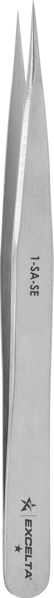 Excelta 1 - SA - SE, Tweezers, 1 Star, Straight, Very Fine Point, Anti - Mag, Pack of 6 MTESolutions