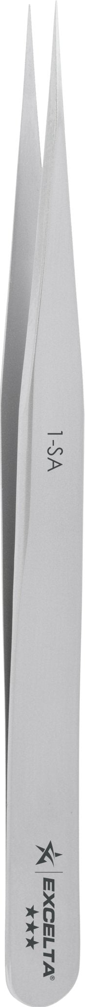 Excelta 1 - SA Tweezers - 3 Star Straight Very Fine Point - Anti - Mag. SS MTESolutions