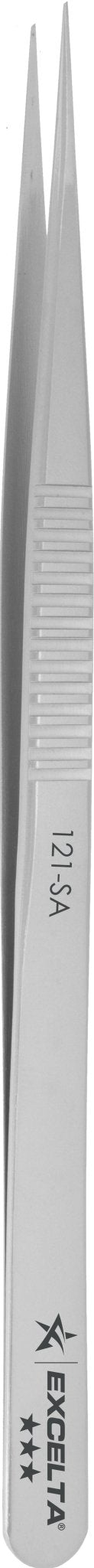 Excelta 121 - SA Tweezers - Smd - Straight Anti - Mag. SS For Gel - Packs MTESolutions