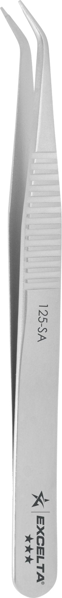 Excelta 125 - SA Tweezers - Smd - 35°Angulated Anti - Mag. SS - .02" Slot In Tips MTESolutions