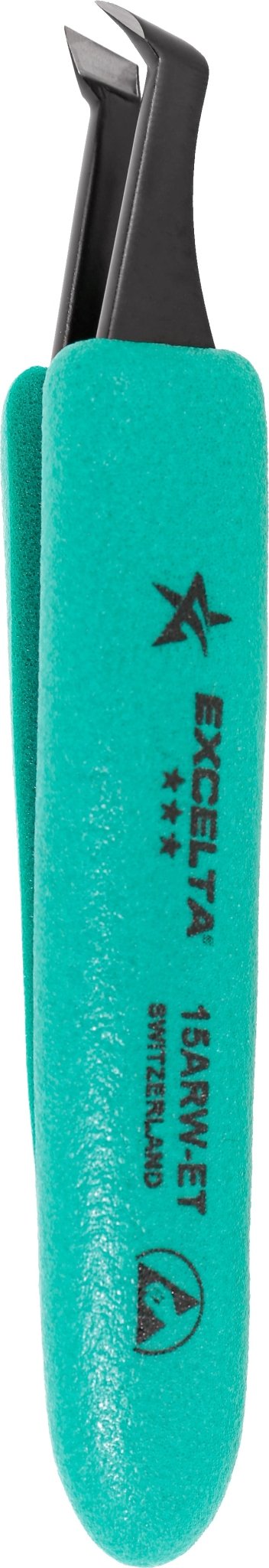 Excelta 15A - RW - ET Tweezers - 3 Star Cutting - 15A - Rw Series - Carbon Steel - Ergo MTESolutions