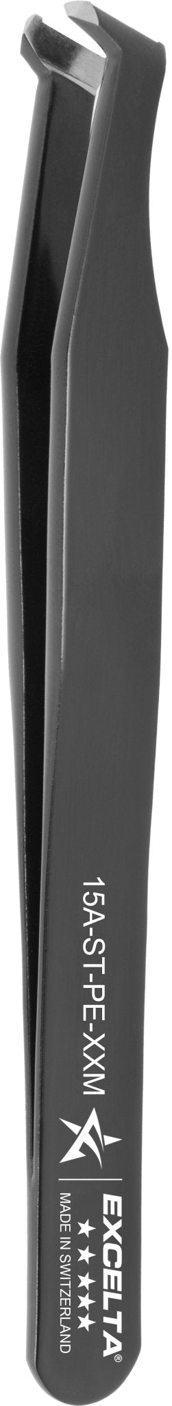 Excelta 15A - ST - PE - 32M Tweezers - Stripping 32 Awg - Angulated - Carbon Steel - Magnet Wire MTESolutions