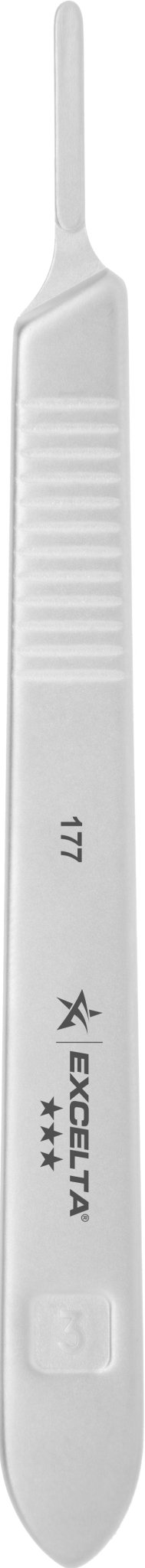 Excelta 177 Scalpel Handle - 3 Star Straight - SS MTESolutions