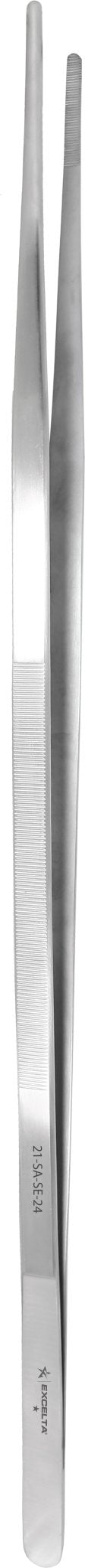 Excelta 21 - SA - SE - 24 Tweezers - 1 Star 24" Straight Strong Point - Anti - Mag. SS - Serrated MTESolutions