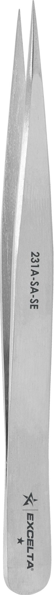 Excelta 231A - SA - SE Tweezers - Straight General Assembly - Anti - Mag. SS MTESolutions