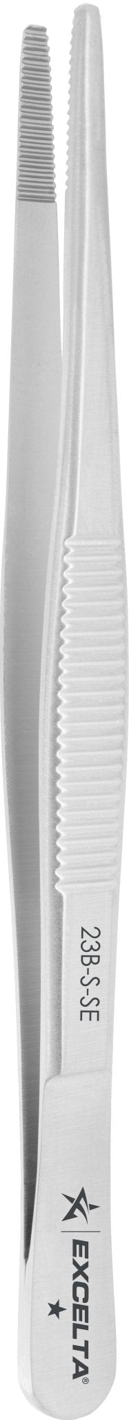 Excelta 23B - S - SE Forceps - Laboratory - Straight - SS - Serrated MTESolutions