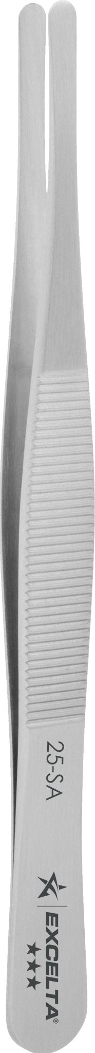 Excelta 25 - SA Tweezers - Straight Flat .137" X .016" Point - Anti - Mag. SS MTESolutions