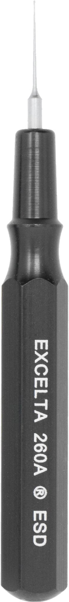 Excelta 260A - ESD Spatula - Mini - Straight .10" Tip - SS/Aluminum Handle MTESolutions